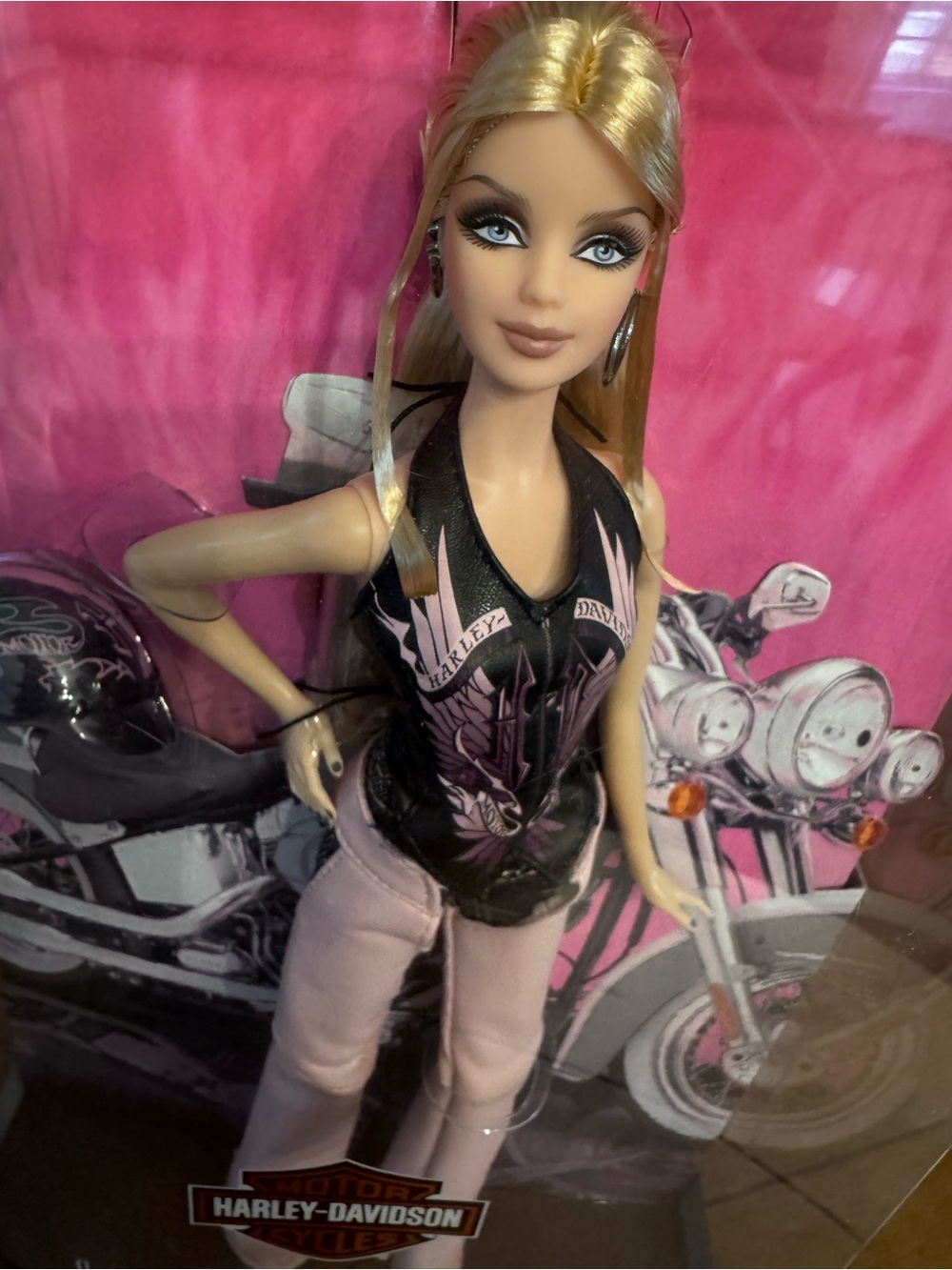 Harley-Davidson Barbie Doll 50th Anniversary Doll - Picture 2 of 11
